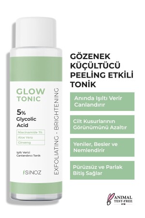 Porenstraffung, reinigend, revitalisierend, Peeling-Effekt, Glow Tonic, Glykolsäure 5 %, 200 ml - 3