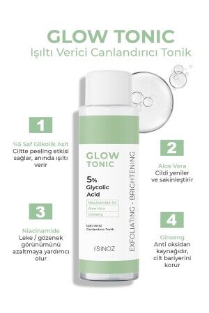 Porenstraffung, reinigend, revitalisierend, Peeling-Effekt, Glow Tonic, Glykolsäure 5 %, 200 ml - 4