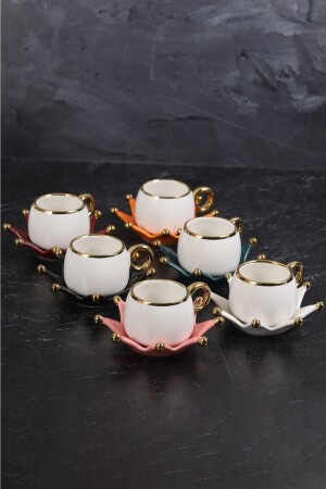 Porselen 6 Kişilik Türk Kahve Takımı BYG656 - BYGLAS