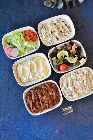 Porselen 6 lı Maxi Meze Tabak - 2