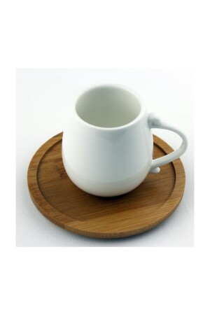 Porselen Bambu Tabak Kahve Fincan Takımı lvn02585 - 3