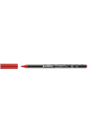 Porselen Kalemi Fırça (10 Adet) Uçlu 1 Mm- 4 Mm Kırmızı 4200 - 1