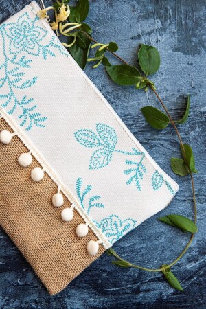 كيس المزاج الزرقاء والأبيض الزهري - Anı Home