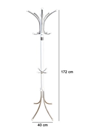 Portmanto Ayaklı Askılık - Yonca Model Beyaz pabeyaz - 6