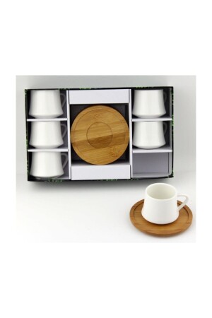 Porzellanteller-Kaffeetassen-Set vergoldet lvn02578 - 2
