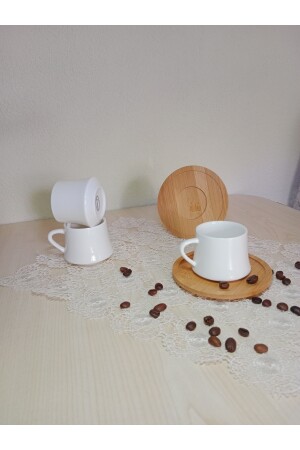 Porzellanteller-Kaffeetassen-Set vergoldet lvn02578 - 3