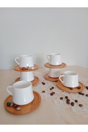Porzellanteller-Kaffeetassen-Set vergoldet lvn02578 - 4