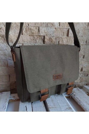 منز-يونيسكس القماش مقاوم للماء البريد مدرسة الأعمال حافظة محمولة محمولة كيس الملاحظات (معه كيس اليد مع هدية) - Qub Club