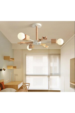 Postmodern Flake Ahşap Avize - Simaavize