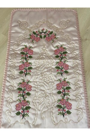 Powder Dowry Canvas bestickter Gebetsteppich aus Satin, 70 x 120 - 3