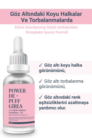 POWER DE PUFF GIRLS - Gözaltı Morluğu- Torbalanma- Şişlik ve Yaşlanma Karşıtı Göz Altı Serumu - 4