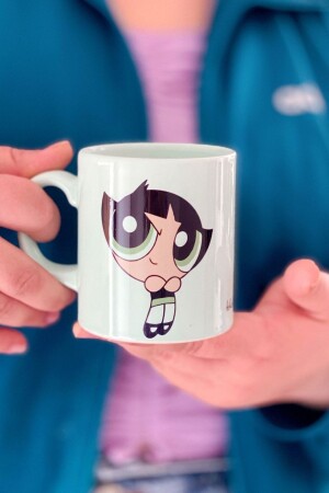 Powerpuff Girls Buttrtcup Mint Yeşil Hediye Kupa Bardak BKM29791896 - 1