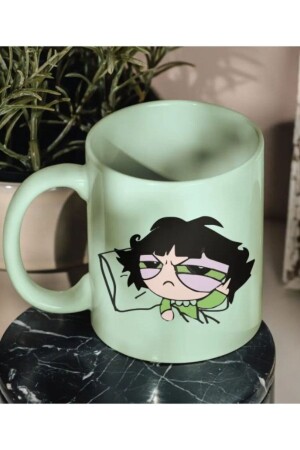 Powerpuff Girls Sleepless Buttercup Mintgrüne Geschenktasse TYC00825678274 - 1