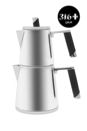 Powersteel 316 Steel Induction Base Blend Großes Teekannen-Set 153. 03. 08. 2476 - Karaca