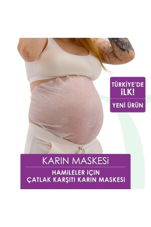 Prä- und postnatale Dehnungsstreifen-Präventions-Erkältungs-Bauchmaske für schwangere Frauen (4 STÜCK IN EINER BOX) Enneamaske - 1