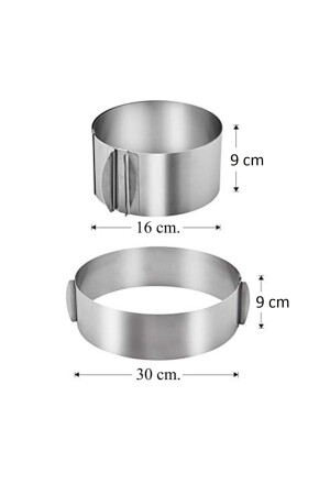 Praktische, verstellbare, runde Luxus-Kuchenform MA3006 - 4