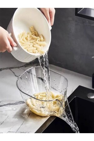 Praktisches Küchensieb zum Waschen von Obst und Gemüse, Nudelsieb - 2