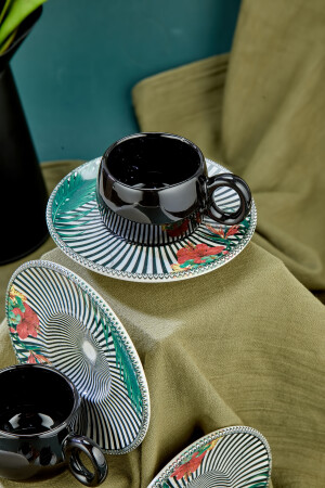 Pralles schwarzes Luxus-Kaffeetassen-Set aus Keramik, Kaffeetasse TYCTLPYTPN169184148985797 - 3