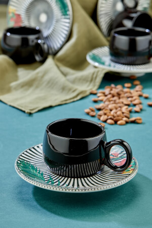 Pralles schwarzes Luxus-Kaffeetassen-Set aus Keramik, Kaffeetasse TYCTLPYTPN169184148985797 - 7