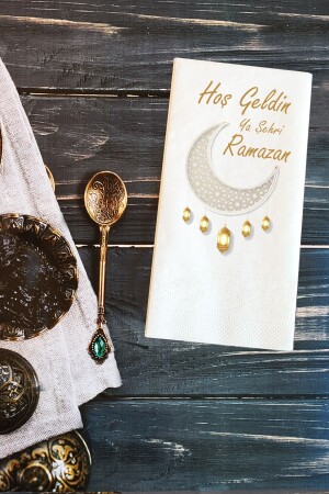 Präsentationsserviette „Welcome Ya City Ramadan“, sprechende Papierserviette - Pekshop