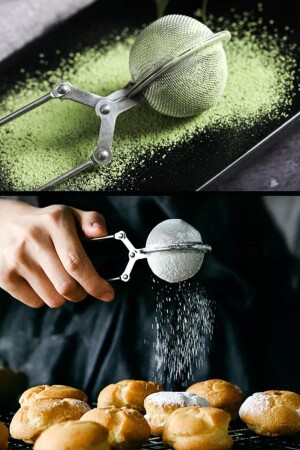 MNZ-الممارسة الفولاذ المقاوم للصدأ دقيق كاكاو مسحوق السكر الحصن والصنعة من العشبات الشاي صبغة الصبغة الصبغة مع - Anadolu Saray Çarşısı