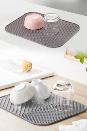 MNZ-الممارسة السيليكون صحن جفاف المطبخ صحن رف صحن رف صحن - Anadolu Saray Çarşısı