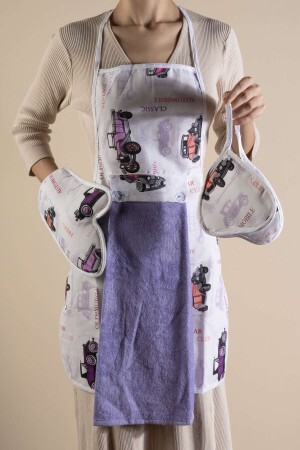 تجربة مطبخ ملموسة ومنايقة: قماش مطبخ مع مناشفة - قفازات ومحملات - Huge Home