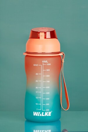Premium Bottle 1.0 Litre Motivasyonel Tritan Su Matarası Su Şişesi Suluk (BPA İÇERMEZ) luxury matara - 1