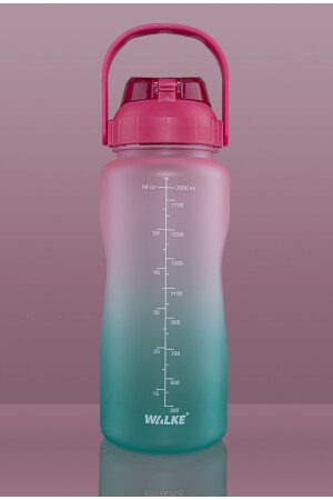 Premium-Flasche 2. 2 Liter motivierende Tritan-Wasserflasche (BPA-FREI) WalkeMatara - 3
