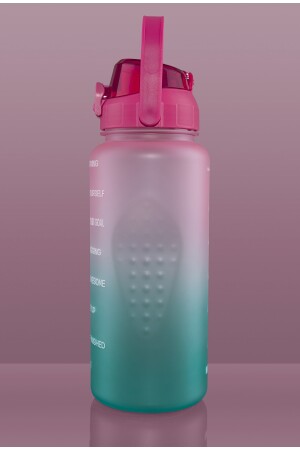 Premium-Flasche 2. 2 Liter motivierende Tritan-Wasserflasche (BPA-FREI) WalkeMatara - 4