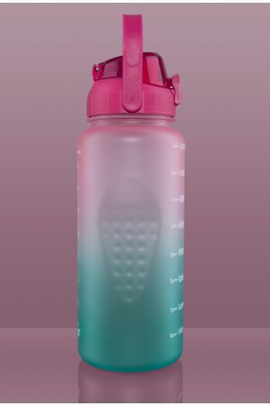 Premium-Flasche 2. 2 Liter motivierende Tritan-Wasserflasche (BPA-FREI) WalkeMatara - 5