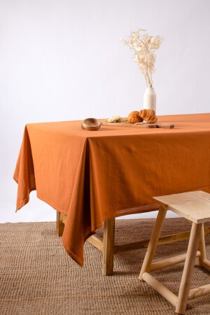 Premium Keten Tarçın Masa Örtüsü - Wellstil