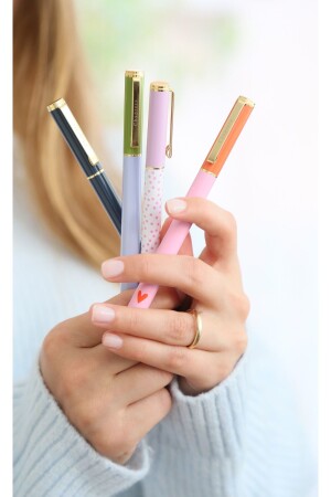 Premium Roller Pen- Green&Lilac - 4