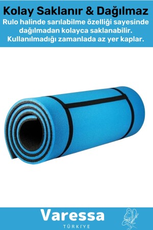 Premium Su Geçirmez Konforlu Taşıma Askılı Çift Taraflı Zemin Çadır Uyku Kamp Matı Yer Minderi 6-5mm - 5