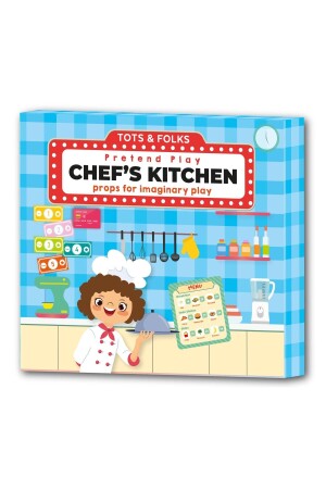 Pretend Play Chef's Kitchen, Şef Mutfak Oyun Seti, Rol Yapma Oyunu, Şefin Mutfağı, Let’s Pretend Tots And Folks - 2