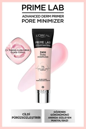 Prime Lab Pore Minimizer Gözenek Küçültücü Aha Ve Bha Içeren Primer - Makyaj Bazı - 1