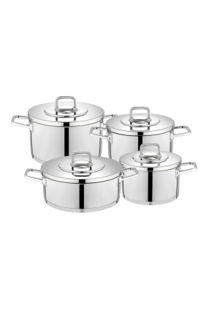 Prime Steel Kochgeschirr-Set – 8-teilig – Inox 1S5713-13002-INX01 - 2