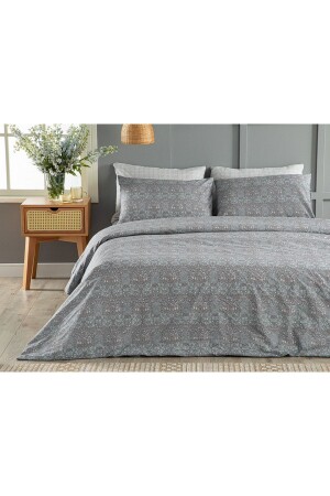 Primrose bügelleichtes Doppelbett-Bettbezug-Set, 200 x 220 cm, Marineblau, TYC00564258030 - 1