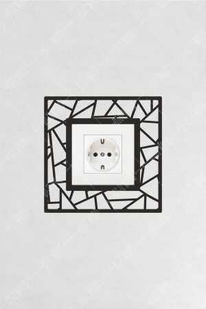 Prizma Dekoratif Tekli Priz Çerçevesi - Diji Wood