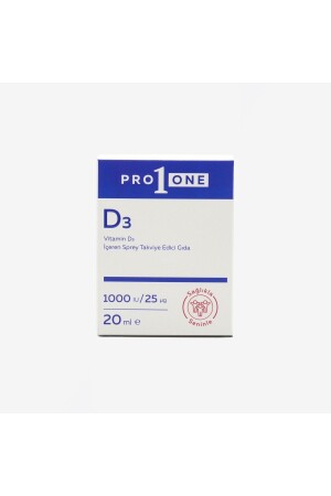 PRO 1 ONE Vitamin D3 1000 IU İçeren Sprey Takviye Edici Gıda - 5