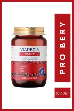 Pro-Berry-Juckreiz und Harnwegsinfektionen Cranberry-Vitamine E und C 60 Kapseln - 2