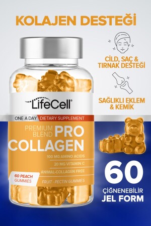 Pro Collagen – Nahrungsergänzungsmittel für die Hautpflege mit 60 Gummibärchen, hydrolysiertem Kollagen und Vitamin C - 2