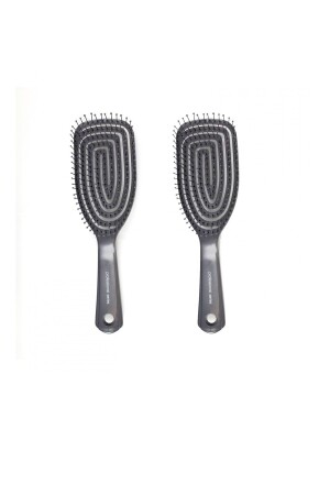 Pro dreidimensionale Haarbürste x 2 Stück Kzmprt KZMPRTNSCPUBSFX2PCS - 2