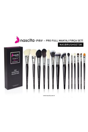 Pro Essentials Collection Makyaj Fırça Seti Full Nasbrushset38 - 1