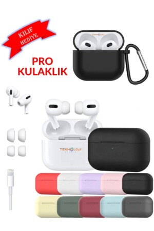 Pro Ios Android kompatible Hülle für kabellose Bluetooth-Kopfhörer, Geschenk, A+-Qualität, neue Version, HD-Stereo-Siri-Pro-Headset - 1