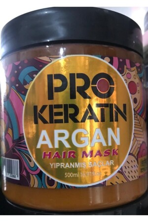 Pro Keratin Argan Haarmaske für geschädigtes Haar 500 ml - 1