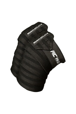 Pro Knee Wraps Diz Bandajı 2'li Paket - Cırt Bantlı Siyah - 1