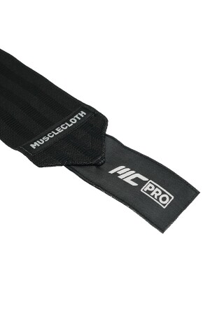 Pro Knee Wraps Diz Bandajı 2'li Paket - Cırt Bantlı Siyah - 6