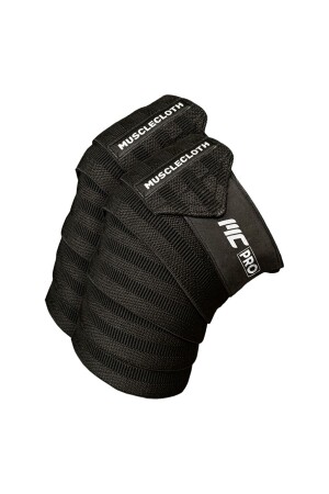 Pro Knee Wraps Kniebandage 2er-Pack – Schwarz mit Klettverschluss - 1