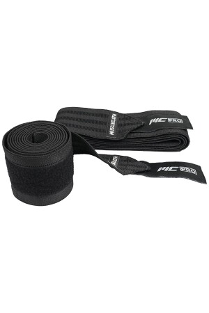 Pro Knee Wraps Kniebandage 2er-Pack – Schwarz mit Klettverschluss - 5